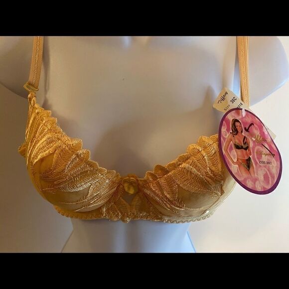 🎀Tiffany  full cup lace floral print Bras 36C… - Picture 2 of 10